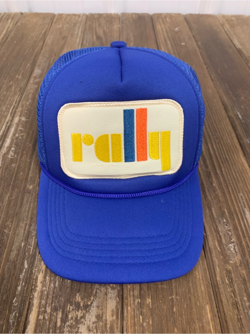 Rally Patch Trucker Hat - Blue